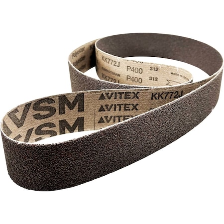 Pferd Benchstand Belt, 2 in W, 72 in L, 400 Grit, Fine, Aluminium oxide A-COMPACT GRAIN 49824